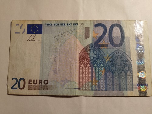 Banconota euro del - da,