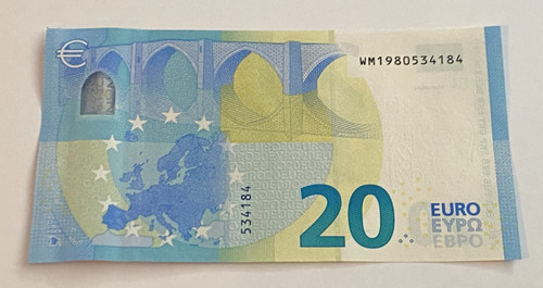 Banconota euro mai usata - banconota, 20