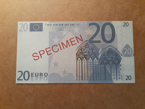 Banconota euro esemplare - 20,