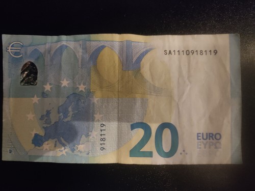 Banconota euro rara - 20, da
