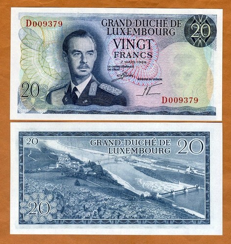 Lussemburgo franchi 1966 - lussemburgo,