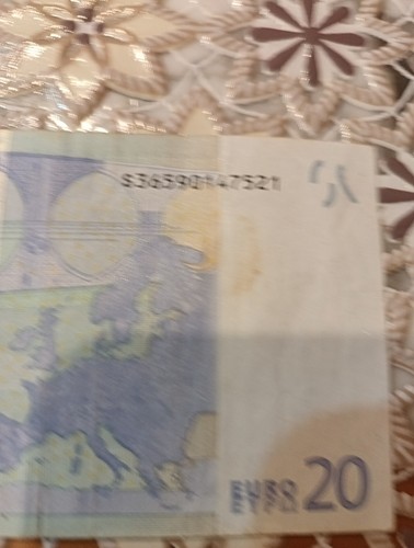 Banconota euro anno 2002 - da, 20