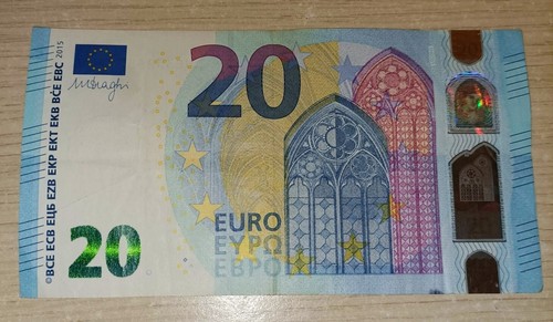 Banconota rara euro con - rara, 20