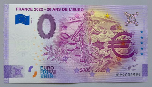 Euro souvenir francia 2022 - 0,
