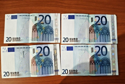 Banconota euro del - banconota, euro,