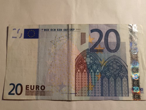 Banconota euro anno - banconota, 2002