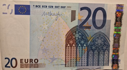 Banconota euro del - da,