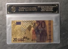 BANCONOTA DORATA 20 EURO DA